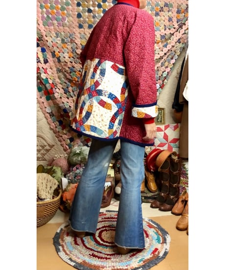 patchwork print quilting jacket