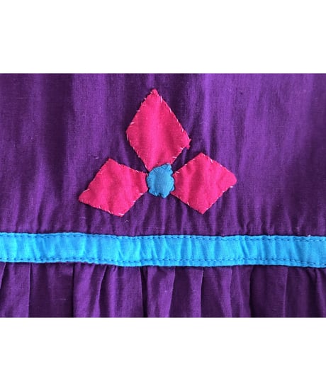 patchwork tiered dress