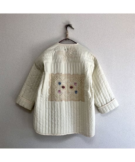 quilting lace patch jacket