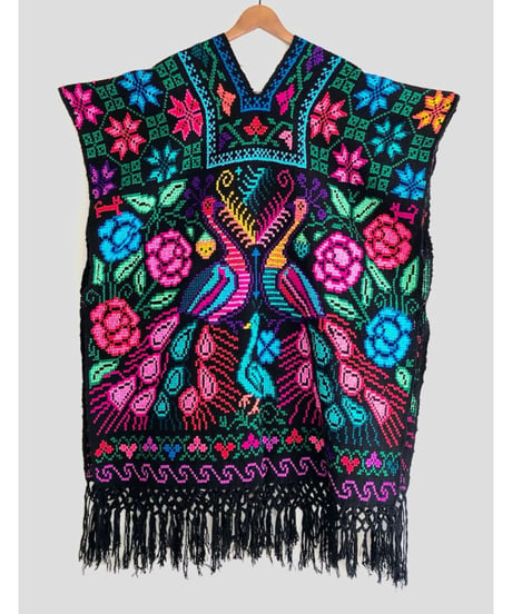 mexican peacock poncho