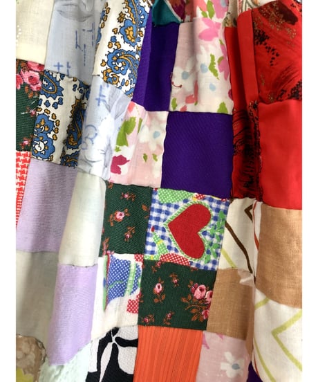 patchwork super wide pants