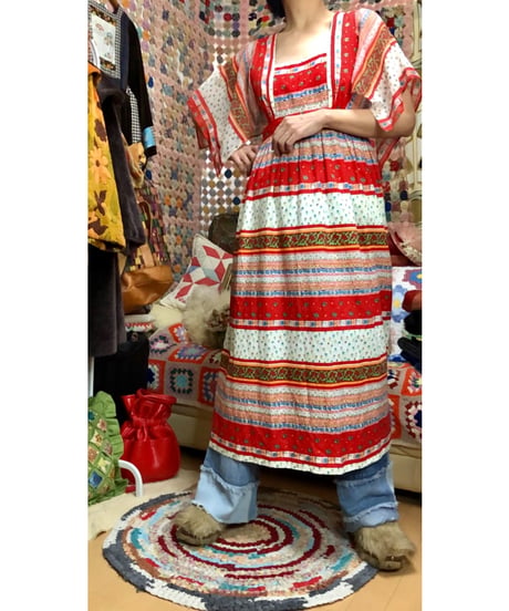 70s flower dress