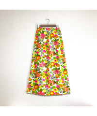 60-70's hawaiian flower skirt