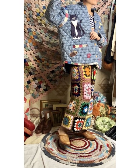 w.face quilting cat jacket