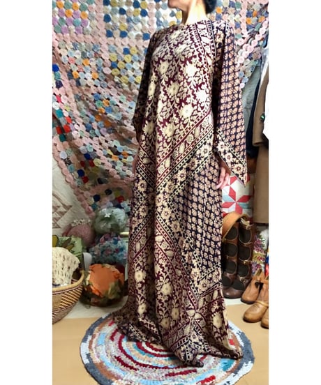 70s pakistan cotton  dress