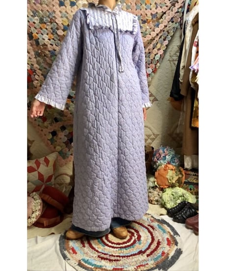 70's quilting flower dress