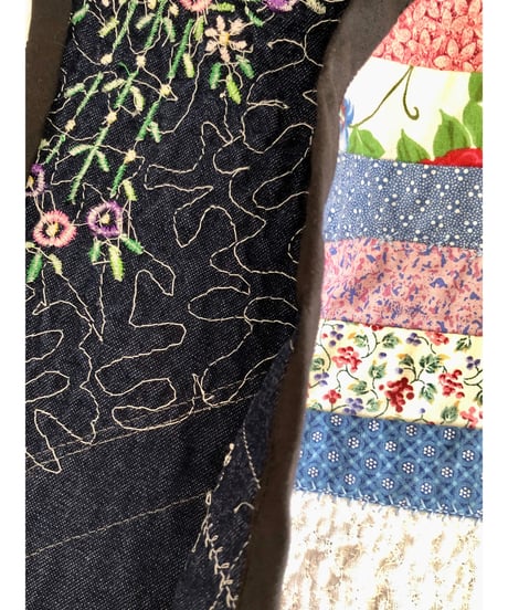 patchwork vest