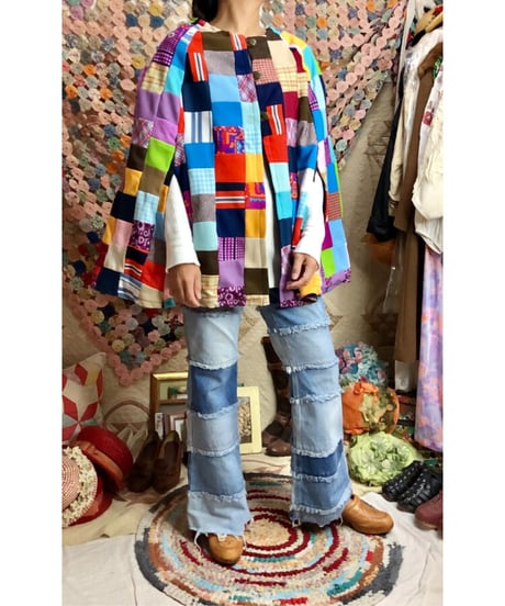 patchwork poncho
