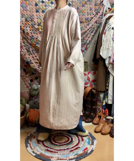 l.l.bean flannel dress（red）