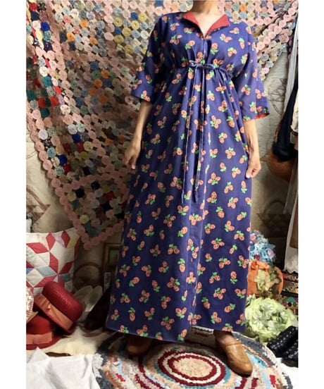 70's belly flower one-piece
