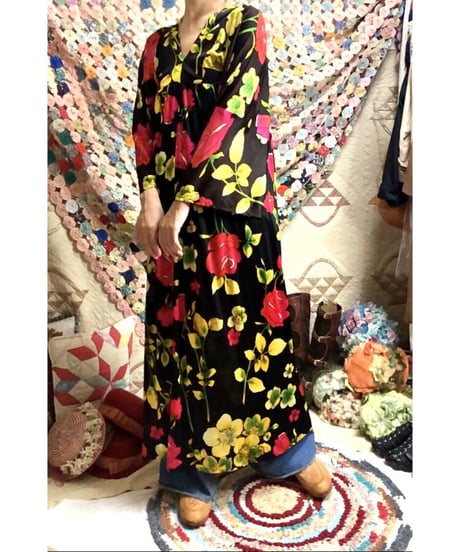 60's flower dress