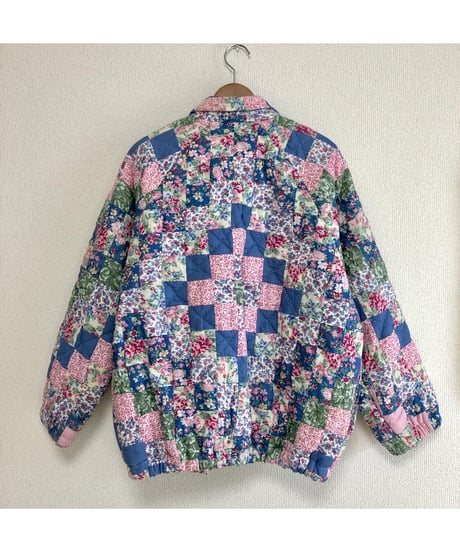 80s patchwork quilt jacket