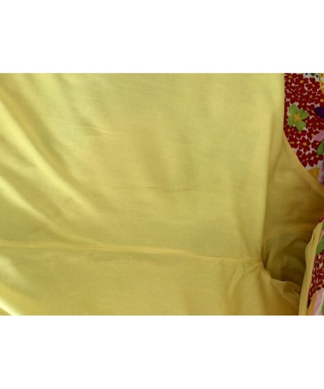 60's quilted flower robe