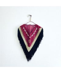suede fringe shawl