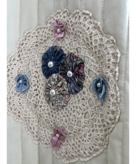 quilting lace patch jacket