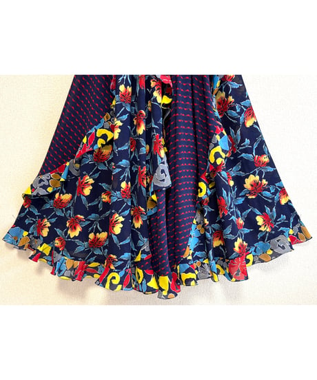 80s LACHINE flower dress