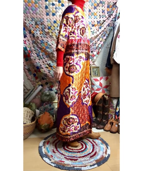 60s quilted  dress