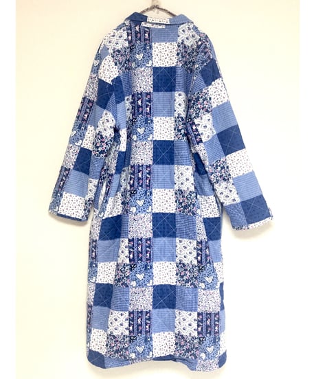 patchwork print quilting coat