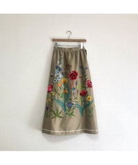 hand embroidered wrap skirt