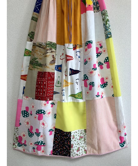 70's patchwork skirt