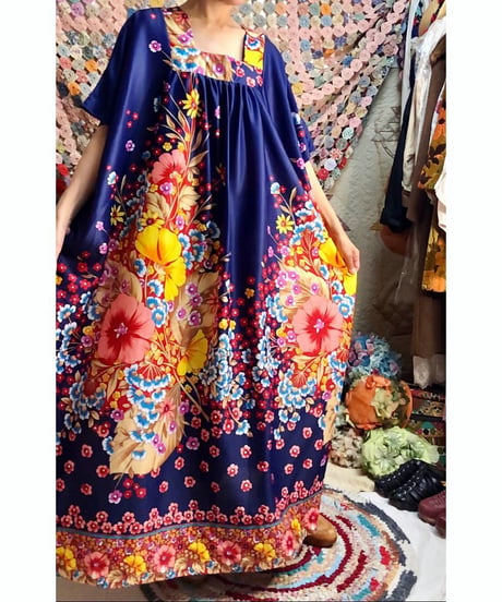 flower kaftan dress