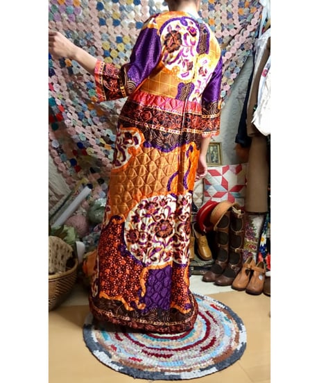 60s quilted  dress