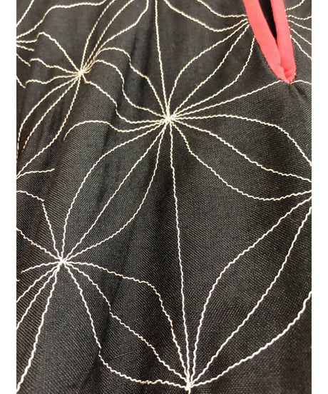70's mirror work embroidered dress