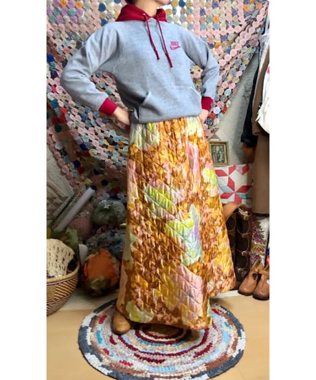 70s quilted super wide pants