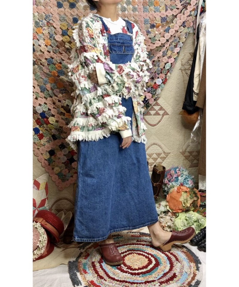 vintage デザイン　デニムコート　Paula Sweet 風 vintage デザイン デニムコート Paula Sweet 風