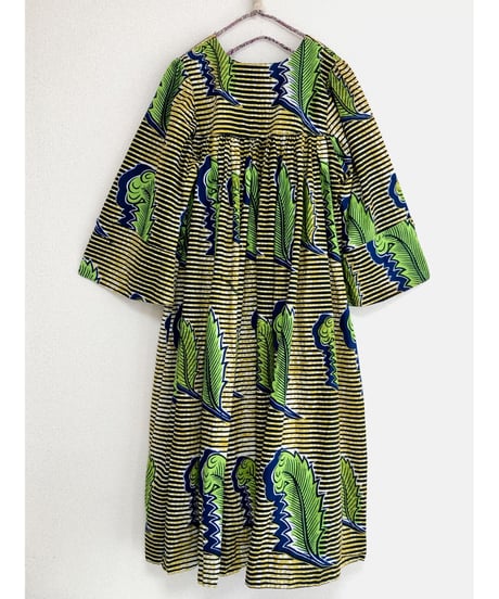 bell sleeve batik dress