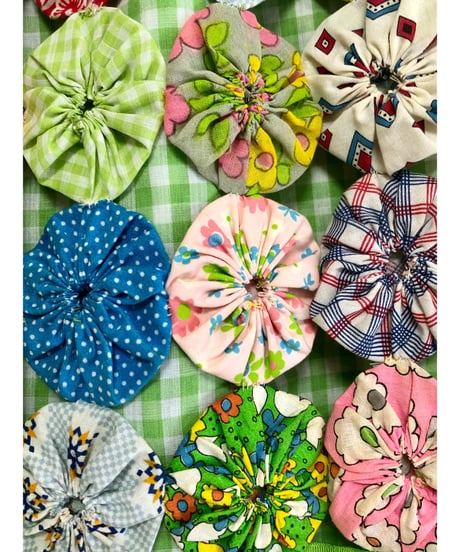 70s yo-yo quilt skirt