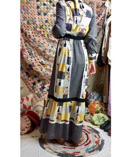 70's patchwork print setup