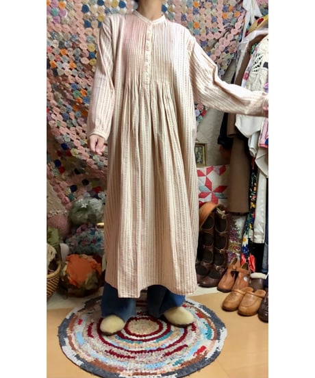 l.l.bean flannel dress（red）