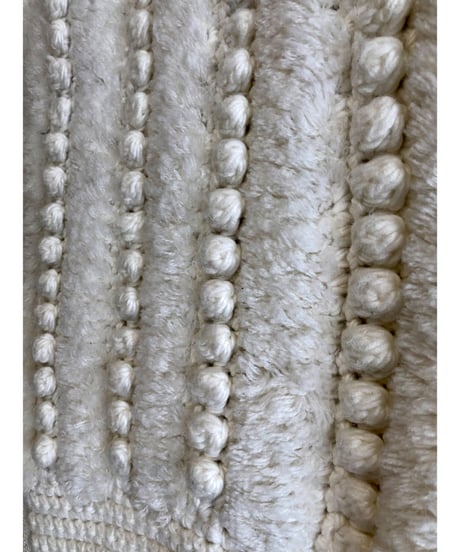 pompom knit vest