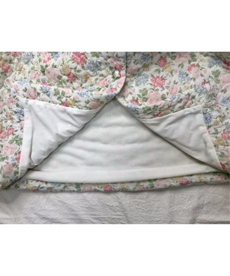 1960's quilting flower robe