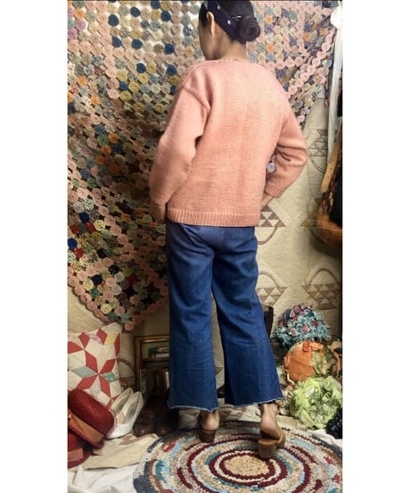 vintage hand knit cardigan
