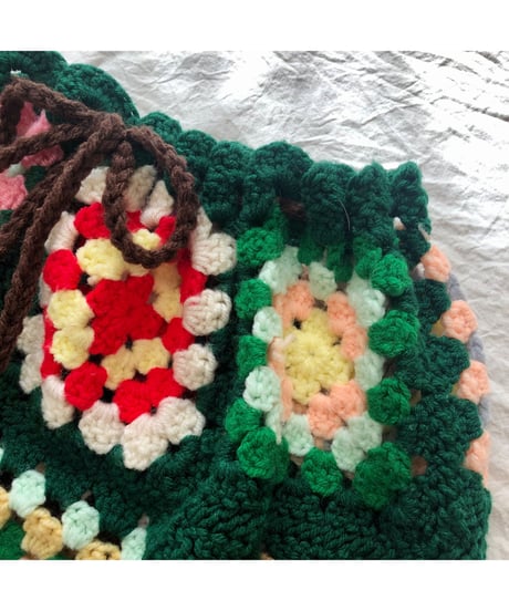 granny square skirt green