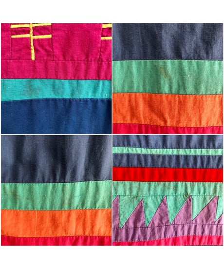 70s patchwork cotton dress