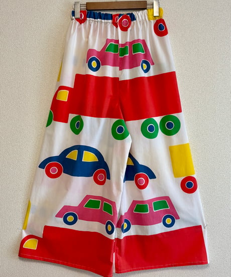 marimekko bo-boo super wide leg pants（70s fabric）B