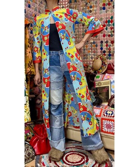 60-70s flower robe