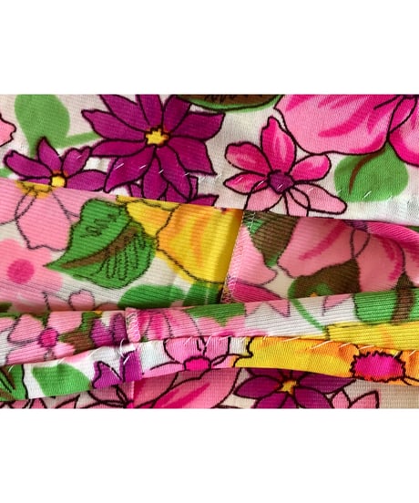 70s flower easy dress