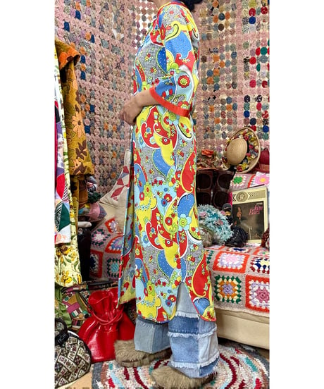60-70s flower robe