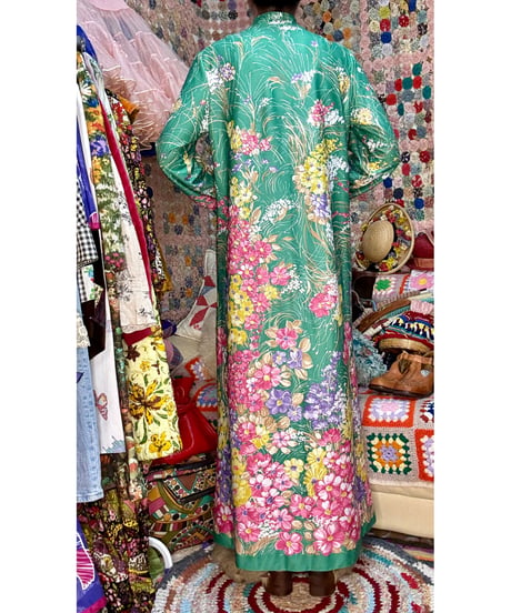 70s flower easy dress