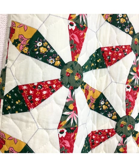patchwork print quilting wrap skirt