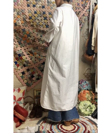 1950-60's white cotton one-piece