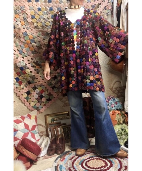 yo-yo quilt gown