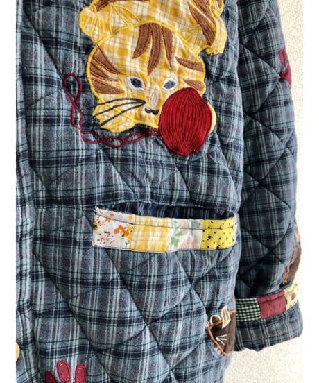 w.face quilting cat jacket