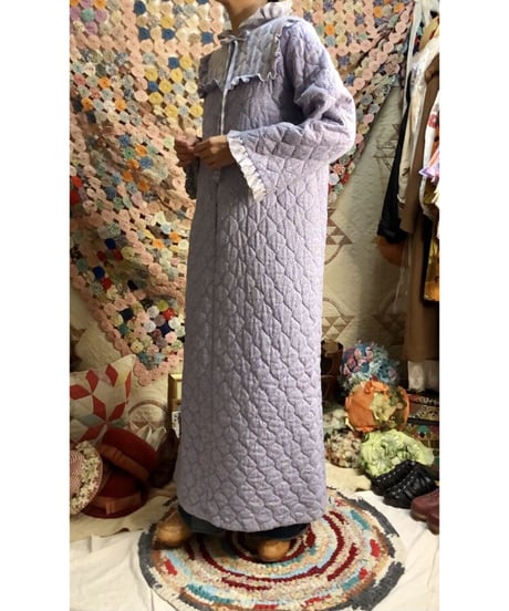 70's quilting flower dress