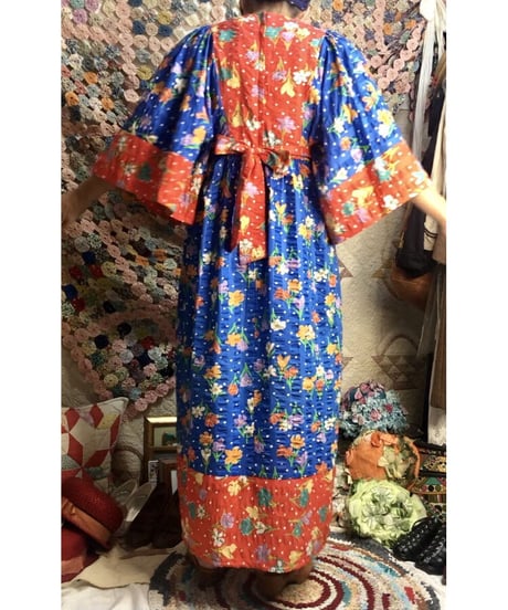 1970's flower one-piece
