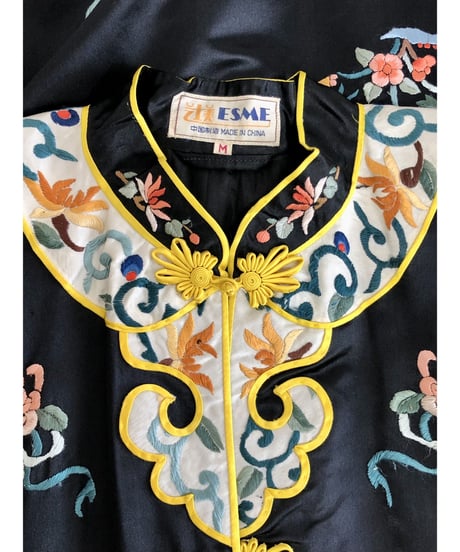 60's chinese embroidered robe